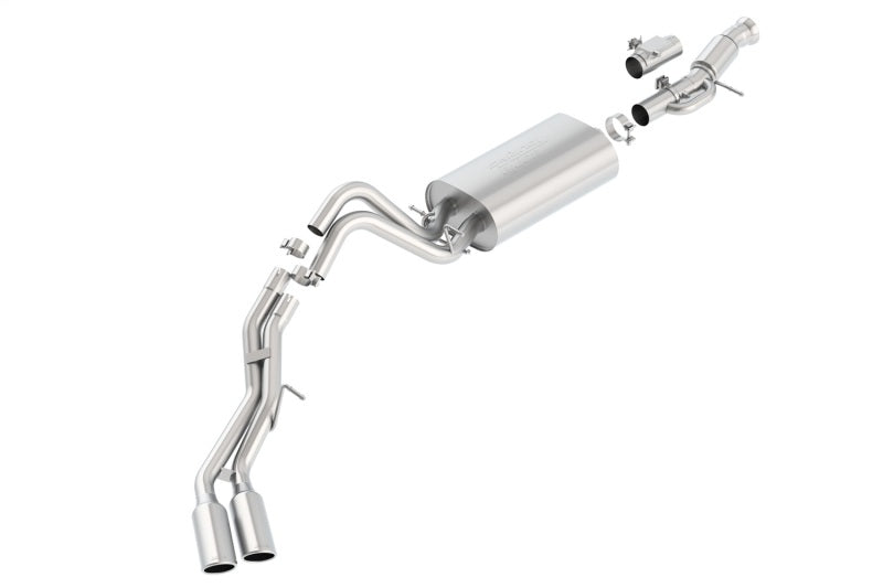 Borla Touring Cat-Back Exhaust System for 2015-2016 GMC Yukon & Cadillac Escalade 6.2L V8 - Dual Same Side Exit with 4-Inch Chrome Tips