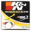 K&N Engineering Performance Gold Oil Filter for Chevy, Pontiac, GMC, and Buick - Part HP-1001