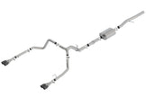 Borla 19 Chevrolet Silverado / GMC Sierra 1500 6.2L SS ATAK Cat-Back Exhaust System with Black Chrome Tips (Part #140776BC)