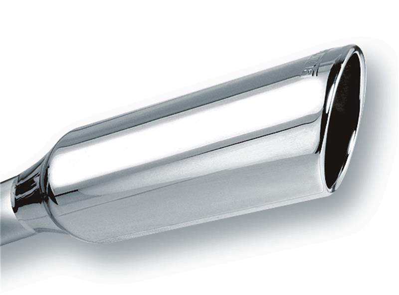 Borla 2.25 inch Inlet, 4 Inch Round Rolled-Edge Exhaust Tip - Part #20245