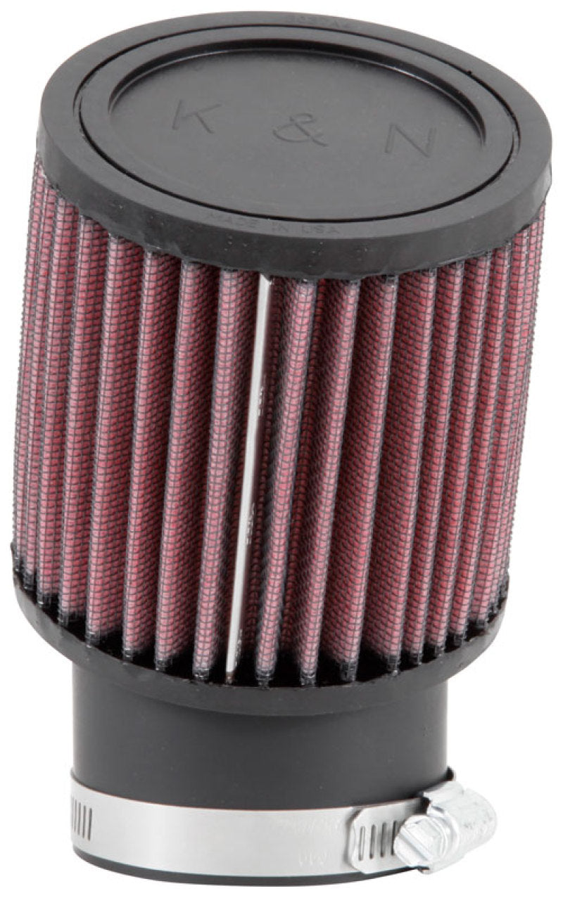 K&N Engineering Universal Rubber Round Straight Air Filter Part RU-1750 – 20° Angled, 2-7/16 Inch Flange, 3-3/4 Inch Outer Diameter, 4 Inch Height