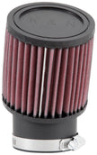 K&N Engineering Universal Rubber Round Straight Air Filter Part RU-1750 – 20° Angled, 2-7/16 Inch Flange, 3-3/4 Inch Outer Diameter, 4 Inch Height