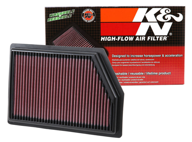 K&N Replacement Panel Air Filter for 2014-2015 Jeep Cherokee and Grand Cherokee 2.4L/3.2L