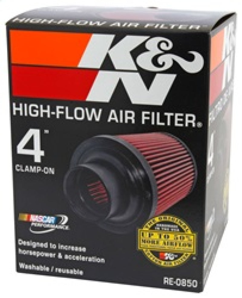 K&N Engineering Universal Air Filter (4-inch Flange, 6-inch Base OD, 4-5/8-inch Top OD, 6-inch Height)