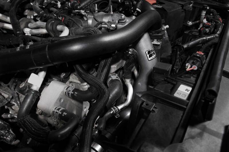 K&N Engineering 77-1020KC Aluminum Charge Pipe Kit for Ford Bronco and Ranger - Gunmetal Gray