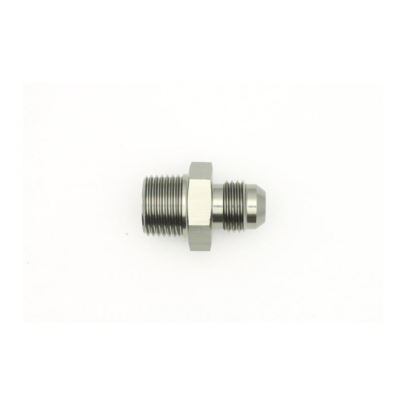 DeatschWerks 6AN Male Flare to 3/8 Inch Male NPT Adapter - Anodized Matte Black