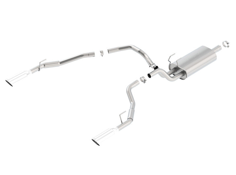 Borla Cat-Back Touring Exhaust System for 2009-2014 Dodge Ram 1500 5.7L V8, Through Bumper Exit, Single Split Rear Exit