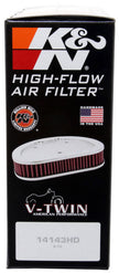 K&N Textured Black Replacement Air Filter for Harley-Davidson XG500 & XG750 (Part Number HD-4915)