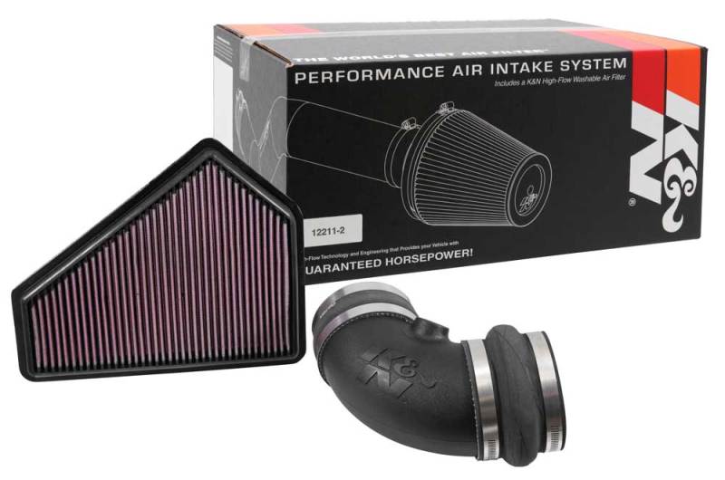 K&N 09-15 Cadillac CTS-V 6.2L V8 Performance Intake Kit – 57 Series OEM Air Box Intake System