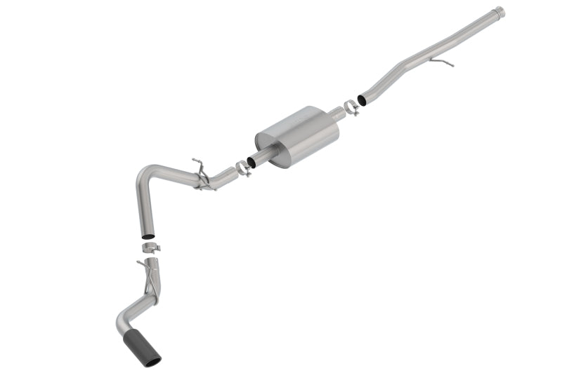 Borla 140794BC Cat-Back Exhaust System for 2019-2025 Chevrolet Silverado 1500 & GMC Sierra 1500 with Black Chrome Tip