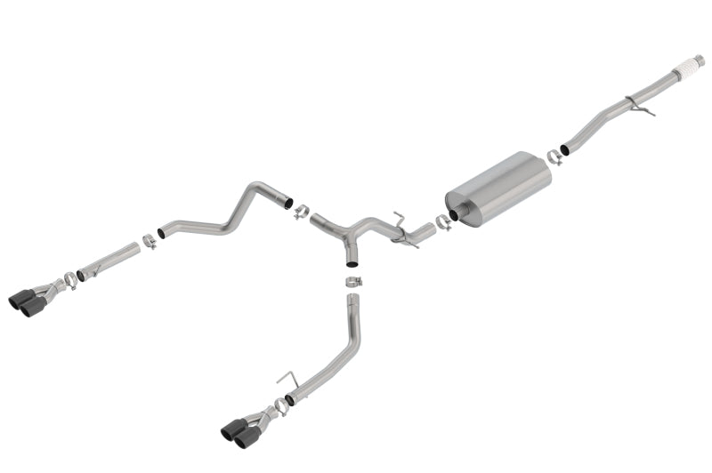 Borla Touring Cat-Back Exhaust System for 2019-2026 Chevrolet Silverado 1500 / GMC Sierra 1500 with 5.3L V8 - Dual 3.5