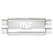 MagnaFlow Mag SS 18x5x8 Oval Straight-Through Performance Muffler Part 12468