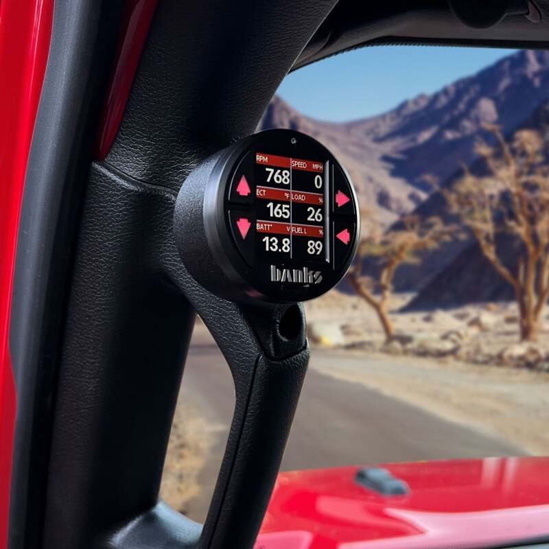 Banks Power iDash Stealth Single Gauge Pod Kit for Jeep JL and Gladiator (Part Number 63371)