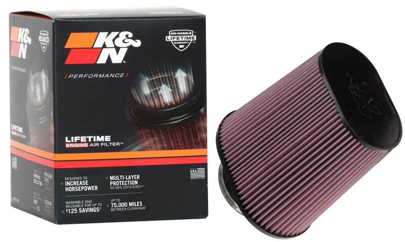 K&N Engineering Universal Tapered Air Filter - 4.5 Inch Flange, Fits GMC C3500 and C2500 Models