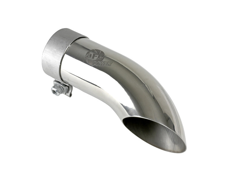 aFe MACH Force-Xp 304 Stainless Steel Clamp-On 2.5-Inch Exhaust Tip - Polished Finish