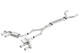 Borla ATAK Cat-Back Exhaust System for 2017-2023 Chevrolet Camaro ZL1 6.2L V8 with Dual Mode NPP Valves