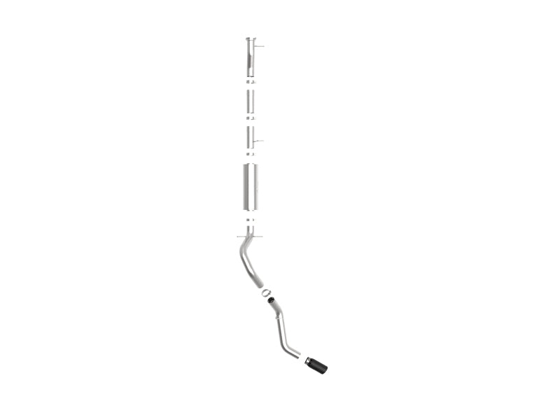 aFe Apollo GT Series 3-inch 409 Stainless Steel Cat-Back Exhaust System with Black Tip for 2020 GM 2500/3500HD V8 6.6L L8T