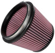 K&N Universal Clamp-On Air Filter for Ford F-250 Super Duty – 6-inch Flanged, 7-1/2-inch Base, 5-7/8-inch Top, 6-inch Height Part Number RU-5173