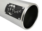 aFe Power SATURN 4S 4-inch Stainless Steel Intercooled Exhaust Tip - Polished 4-inch Inlet x 5-inch Outlet x 12-inch Length