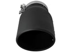 aFe MACH Force-Xp 5-inch Stainless Steel Exhaust Tip with Black Finish, Left Side Exit