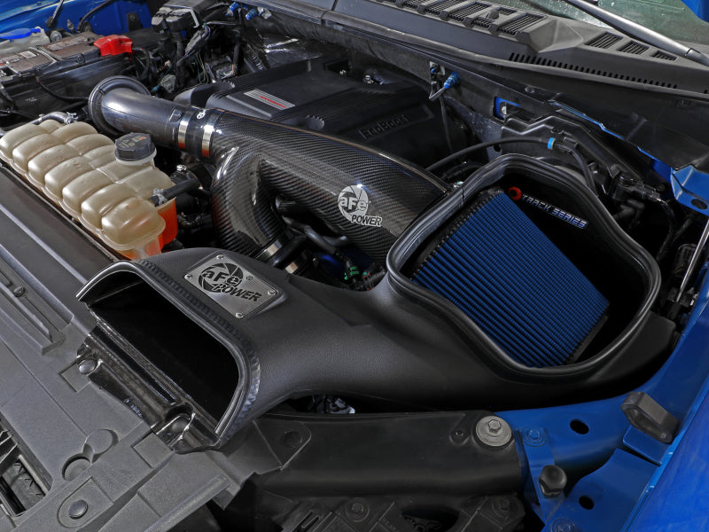 aFe 17-20 Ford F-150/Raptor Track Series Carbon Fiber Cold Air Intake System with Pro 5R Filters
