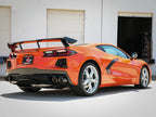 aFe MACH Force-Xp 3 Inch to 2-1/2 Inch Stainless Steel Cat-Back Exhaust System with Carbon Fiber Tips for Chevrolet Corvette C8 (2020-2026)