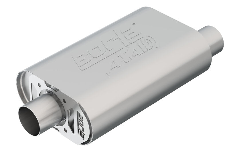 Borla CrateMuffler SBC Hot 350/383 2.5 inch Offset/Center ATAK Sound Muffler