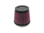 K&N Engineering Universal Rubber Air Filter Part Number RU-4250 - 3.75-inch Flange ID, 5.375-inch Base OD, 4.375-inch Top OD, 5-inch Height