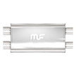 MagnaFlow 12568 Stainless Steel Oval Performance Muffler – 5 x 11 Inch, 2.5 Inch Dual Inlet/Outlet
