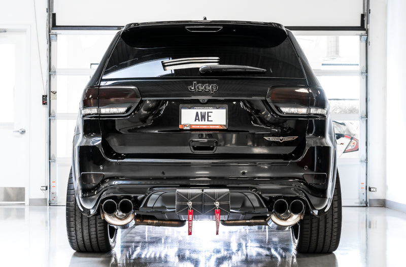 AWE Tuning Touring Edition Exhaust for Jeep Grand Cherokee SRT and Trackhawk – Full 3-Inch Stainless Steel Catback with Drone-Canceling Technology