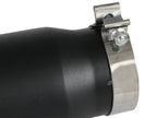 aFe Power Diesel Exhaust Tip Black - 4 in Inlet x 5 in Outlet x 12 in Length Bolt-On, Right Side