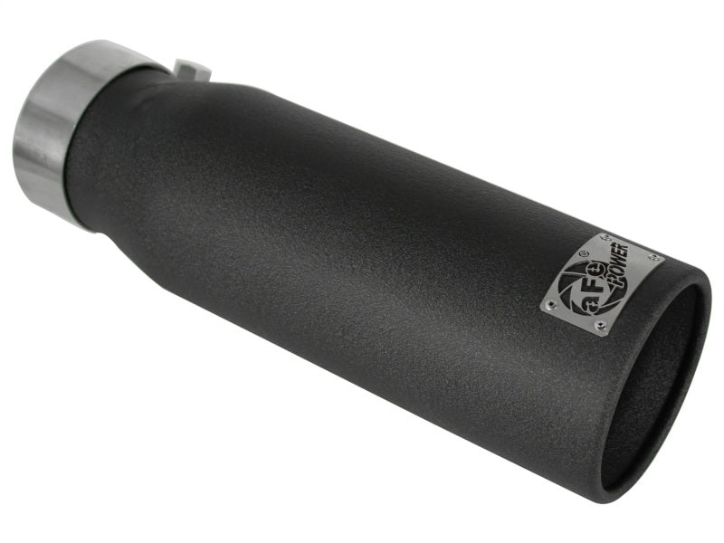 aFe MACH Force-XP 3-inch to 4-inch Stainless Steel Exhaust Tip with Black Finish - Part Number 49-92043-B