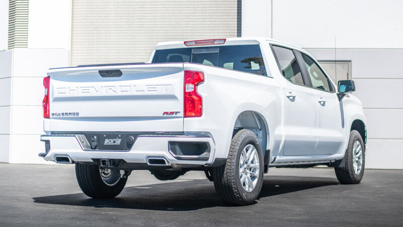 Borla 2024 Chevy Silverado 1500 6.2L V8 ATAK Catback Exhaust System – Factory Split Rear Exit, Valve Simulator, Dual 3.5