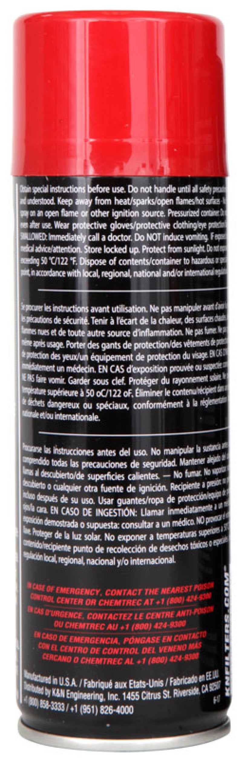 K&N Engineering 99-0504 Aerosol Spray Air Filter Oil - 6.5 oz