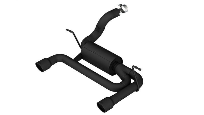 Borla ATAK SS Axle-Back Exhaust System for Jeep Wrangler JL/JLU 2018-2026 with 3.6L V6, Black Coated, 3.5-inch Tips