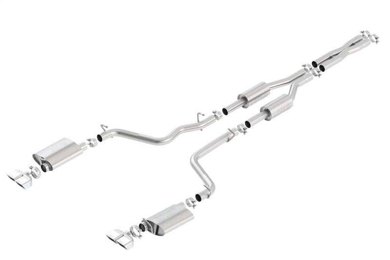 Borla 09-14 Dodge Challenger R/T 5.7L V8 S-Type Cat-Back Exhaust System with Dual Rear Split Exit