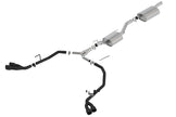 Borla Touring Cat-Back Exhaust System for 2020-2026 Jeep Gladiator 3.6L V6 — Dual Black Coated T-304 Stainless Steel Tips and Tailpipes