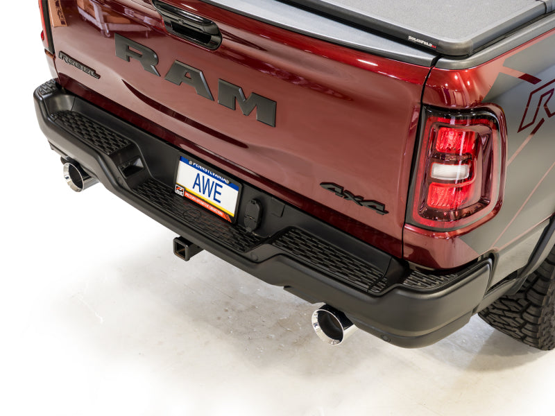 AWE Tuning 2025+ Ram 1500 3.0TT Rebel Cat-Back Exhaust with Chrome Silver Tips