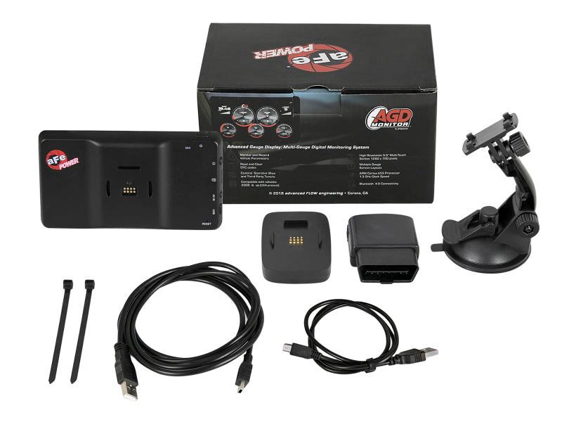 aFe AGD Advanced Digital Gauge Display Monitor for Dodge, RAM, Ford, and GM Diesel Trucks 2008-2023 Part #77-91001