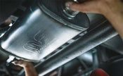 MagnaFlow 12578 Oval Straight-Through Performance Exhaust Muffler for Enhanced Sound and Durability