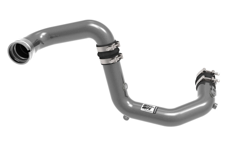 K&N Engineering 77-1020KC Aluminum Charge Pipe Kit for Ford Bronco and Ranger - Gunmetal Gray