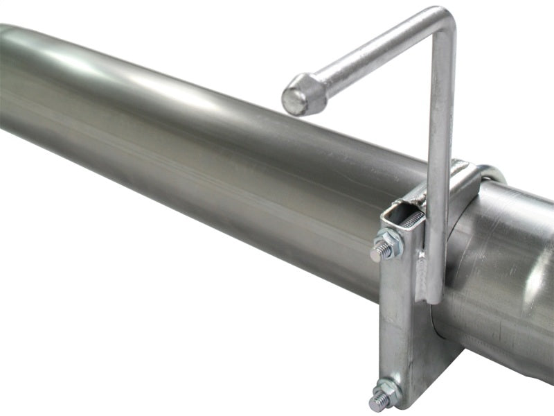 aFe MACHForce XP 4-inch Stainless Steel DPF-Back Exhaust System for GM Diesel Trucks (2007-2010 V8-6.6L LMM)