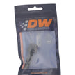 DeatschWerks 6AN Female Flare Swivel to 3/8 Inch Male EFI Quick Disconnect - Anodized Matte Black