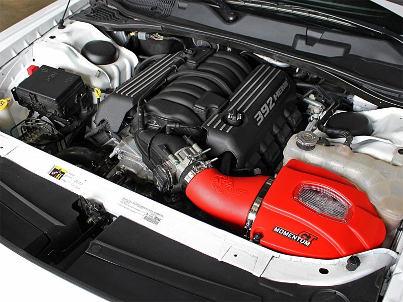 aFe POWER Momentum GT Limited Edition Cold Air Intake for Dodge Challenger & Charger 2011-2015, Red with Pro DRY S Filter