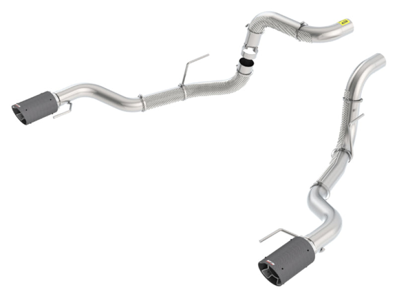 Borla 60640CFBA 3-Inch Tail Pipe Assembly with Carbon Fiber Tips for 2017-2026 Ford F-150 Models