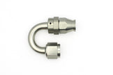 DeatschWerks 8AN Female Swivel 180-Degree Hose End PTFE with Olive Insert - Anodized DW Titanium
