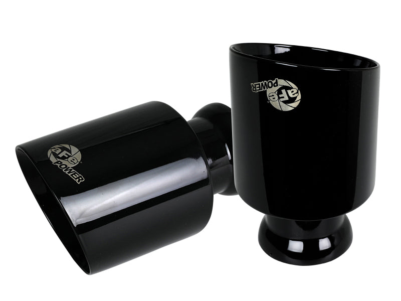 aFe MACH Force-XP 4-1/2 inch Carbon Fiber OE Replacement Exhaust Tips for Dodge Charger and Hellcat 2015-2022