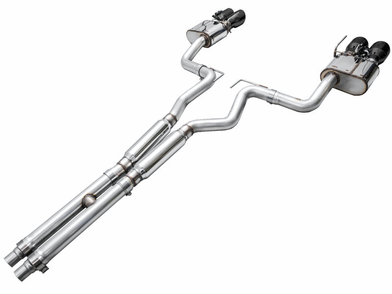 AWE Tuning SwitchPath™ Cat Back Exhaust for 2024-2026 Ford Mustang GT Fastback with Quad Diamond Black Tips