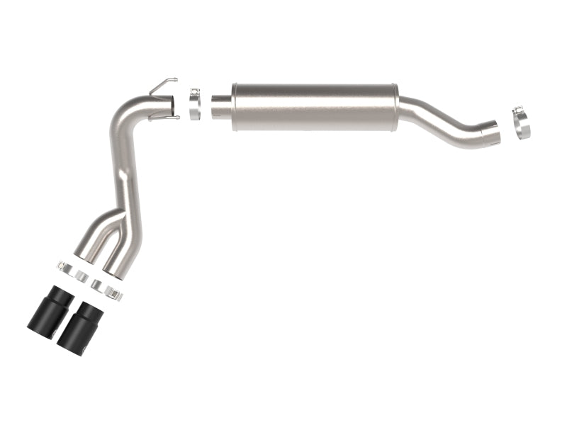 aFe Power Rebel Series 3.5-inch Stainless Steel Cat-Back Exhaust System with Black Tips for 2019-2022 Ram V8-6.4L HEMI