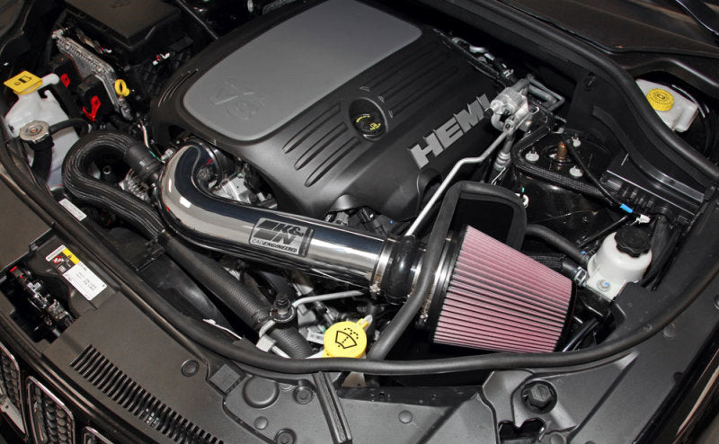 K&N Engineering High Flow Performance Cold Air Intake Kit for Jeep Grand Cherokee 5.7L V8 and Dodge Durango 5.7L V8 – Part Number 77-1563KP